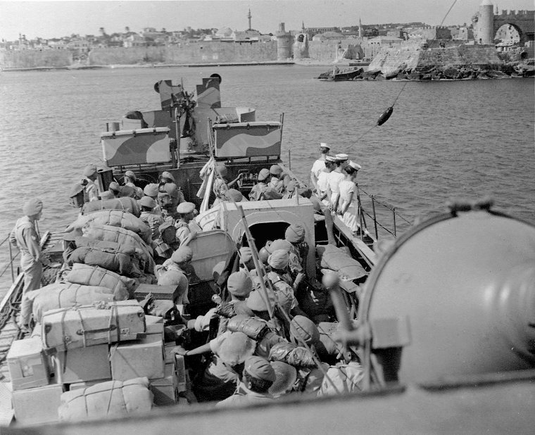 British troops in landing craft