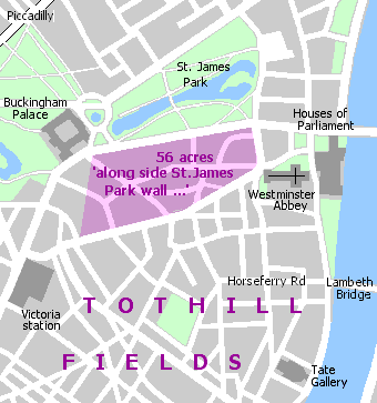 56-acre farm at Tothill Fields St James+farm