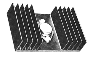 TO-3 transistor heatsink