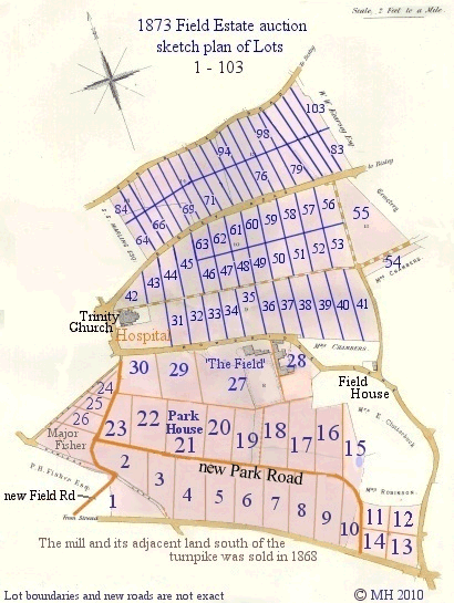 Stroud: Field estate auction Lot map