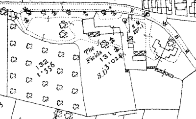 OS map showing The Field