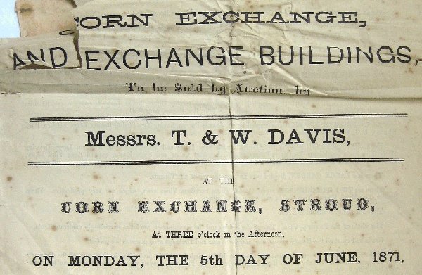 1871 Stroud auction poster