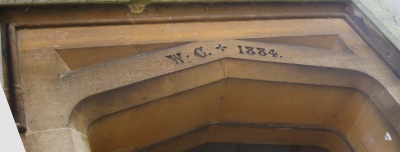 is this William Cowle? WC 1884 door lintel