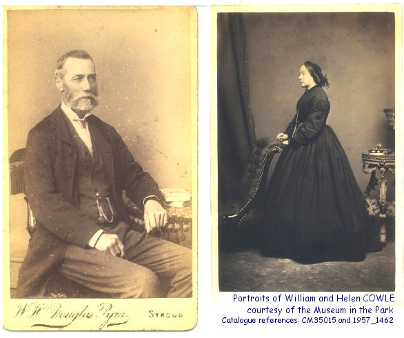 William Cowle and Helen Cowle portraits