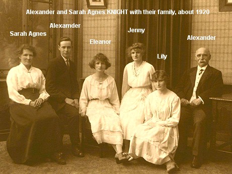 Alexander Knight family 1920