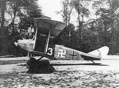 German DFW biplane