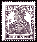 Germania on German stamp