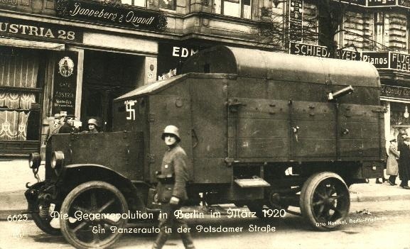 soldiers in Berlin during Kapp putsch, 1920 (photo)
