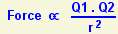 Coulombs law: force and charge