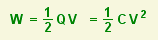 equation: energy is half c v squared