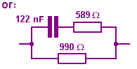 alternative form of UK telephone line model