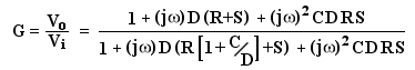 transfer function of bridged-tee network