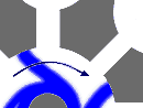 rotating electrons bunch into spokes inside a magnetron