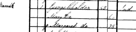 1841 census for Margaret Tiplady