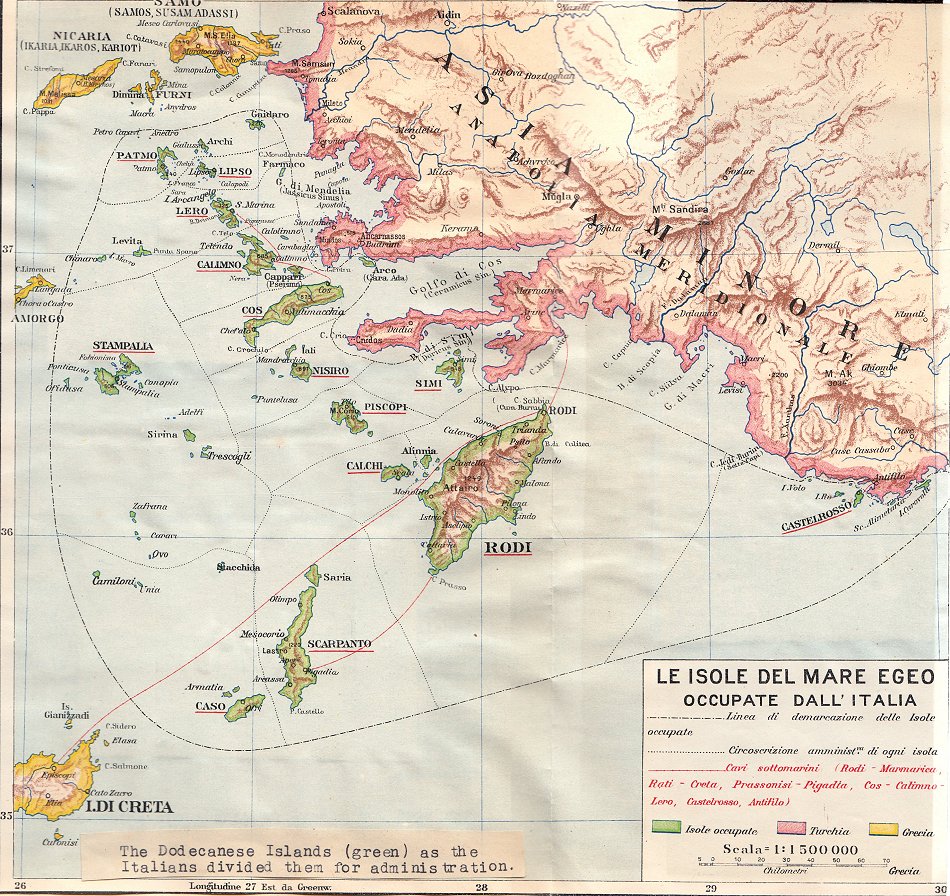 map of Aegean area