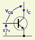 Power disspated by a transistor