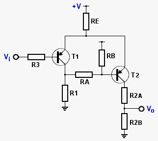 Schmitt trigger circuit using pnp transistors