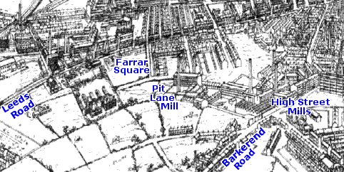 plan of Bradford in 1889