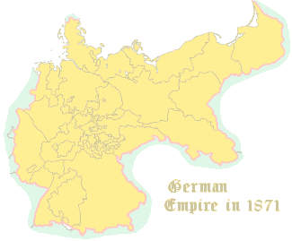 Map of the German Empire 1871