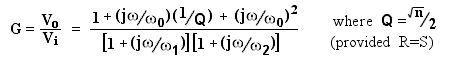 expression for G as 1st and 2nd order terms