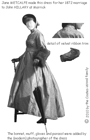 Jane Metcalfe Hillary's wedding 1872 dress (c)MaliseMcGuire