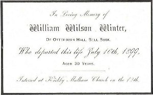William Wilson WINTER died at Otterburn Hall (c)GeorgeBuxton