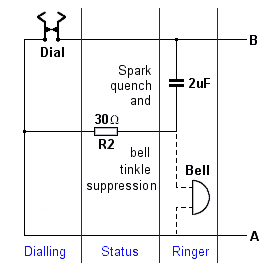 telephone type 330 dialling circuit