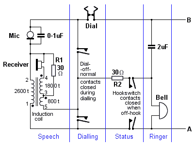 telephone type 330 circuit diagram