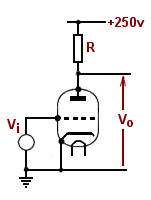 simple triode amplifier circuit