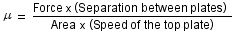 force times distance over separation times speed